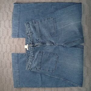 H&M Dark Blue High-Rise Wide Leg Flare Jeans - Size 12